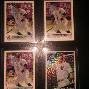 Aaron Judge lot w/ Jasson Dominguez minor league card